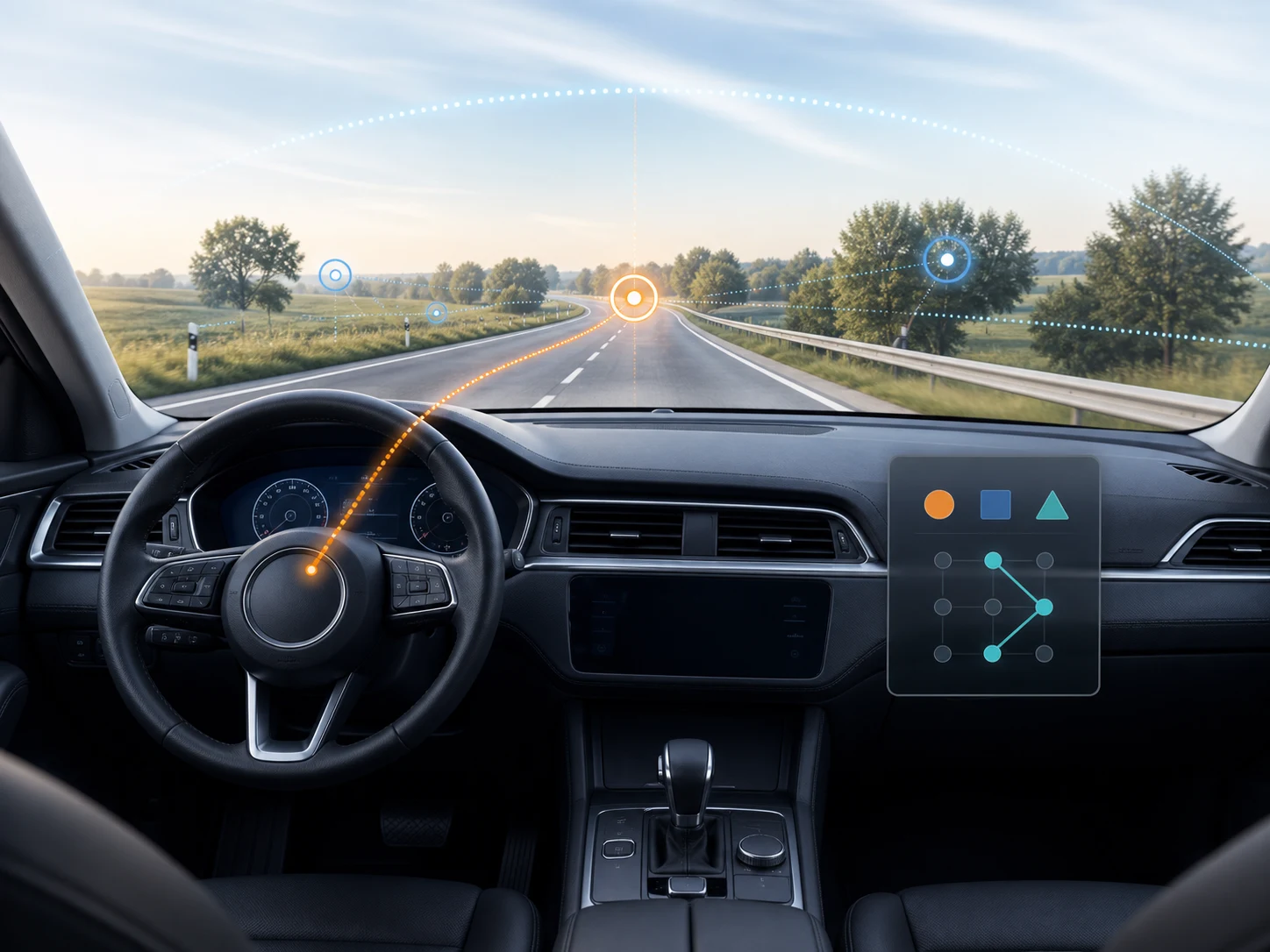 Visuelles Fahrtraining im modernen Fahrzeugcockpit